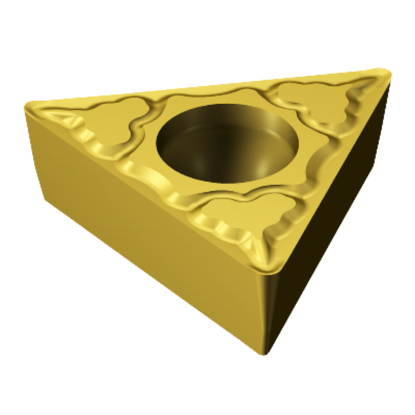Picture of SANDVIK TCMT 1.8(1.5)2-MM 2035 Turning Insert Triangle TiAIN + TiN Carbide 0.031 Corner Radius