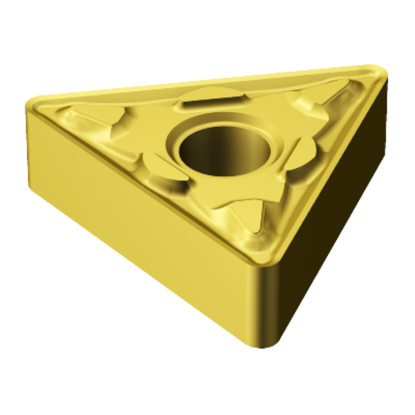 Picture of SANDVIK TNMG 432-MM 2035 Turning Insert Triangle TiAIN + TiN Carbide 0.031 Corner Radius