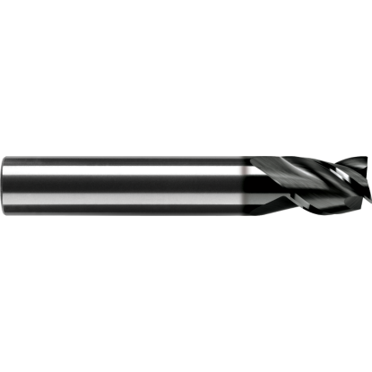 Picture of ROBBJACK MST-341-12-C DIA 12MM SH 0.4724 LOC 0.6299 OAL 3.2677 End Mill Standard Flute Standard Helix Carbide TiCN Single End Square Sharp