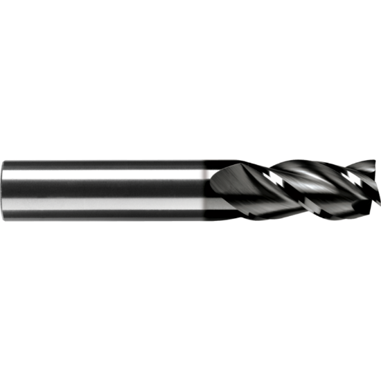 Picture of ROBBJACK ST-343-16-A DIA 1/2 SH 0.50 LOC 1.00 OAL 3.00 End Mill Standard Flute Standard Helix Carbide AlTiN Single End Square Sharp
