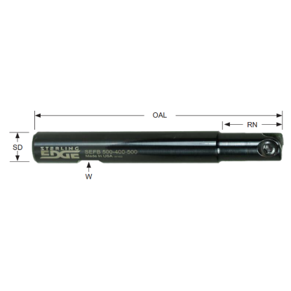 Picture of STERLING Edge SEFB 750-600-750 0.75 Milling Cutter Back Draft
