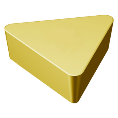 Picture of SANDVIK TPG 432 1025 Turning Insert Triangle TiAIN + TiN Carbide 0.031 Corner Radius