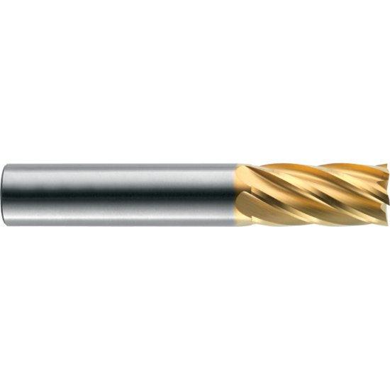 Picture of ROBBJACK ST-630-32-A DIA 1 SH 1.00 LOC 2.50 OAL 5.00 End Mill Standard Flute Standard Helix Carbide AlTiN Single End Square Sharp