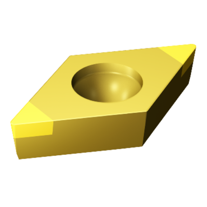 Picture of SANDVIK DCGW2(1.5)1S0330F 7015 Turning Insert 55.0° TiN CBN 0.016 Corner Radius