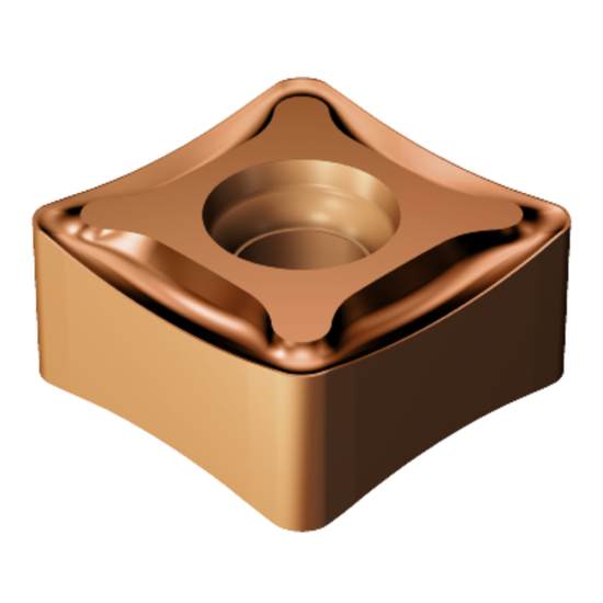 Picture of SANDVIK N331.1D-136508E-Powder Metal 1020 CoroMill® 331, Carbide Insert for Side & FaceMilling, TiAlN Coating Insert