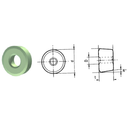 Picture of ROMAY RCMA 1012 CC-30 Turning Insert Round Ceramic 1.250 Corner Radius