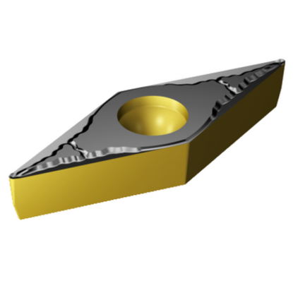 Picture of SANDVIK VBMT 332-Powder Metal 4315 Turning Insert 35.0° TiCN + Al2O3 + TiN Carbide 0.031 Corner Radius