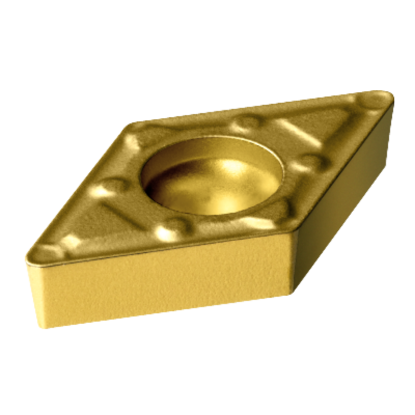 Picture of SANDVIK DCMX 2(1.5)2-WF 1525 Turning Insert 55.0° TiAIN + TiN Cermet 0.031 Corner Radius