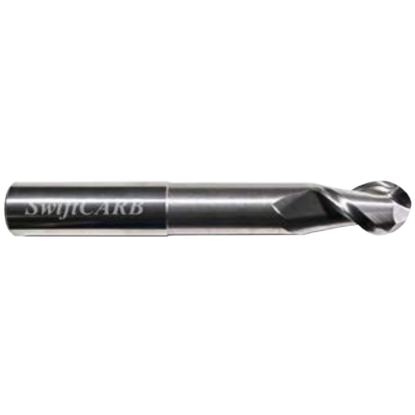Picture of SWIFTCARB AC06252BUL6IB000 DIA 5/8 SH 0.6250 LOC 0.7500 OAL 6.00 End Mill Standard Flute Variable Helix Carbide Uncoated Single End Ball Nose