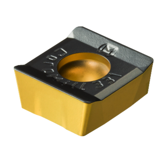 Picture of SANDVIK N331.1A-08 45 08H-Powder Metal 4330, CoroMill 331 Carbide Insert for Slotting, CVD Ti(C,N)+Al2O3+TiN Coating Insert