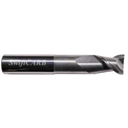 Picture of SWIFTCARB AC10002DGTITRV00 DIA 1 SH 1.00 LOC 1.2500 OAL 10.00 End Mill Standard Flute Variable Helix Carbide Uncoated Single End Corner Radius 0.2500 6.35MM