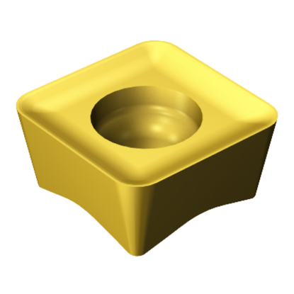Picture of SANDVIK 415N-07 03 10M-M30 S40T CoroMill 415, Carbide Insert for Milling, TiCN + Al2O3 + TiN Coating Insert
