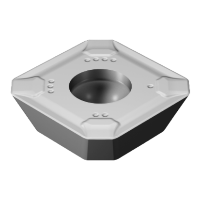Picture of SANDVIK R245-12 T3 M-Powder Metal 1130 CoroMill 245 Insert; 45 degree face Milling