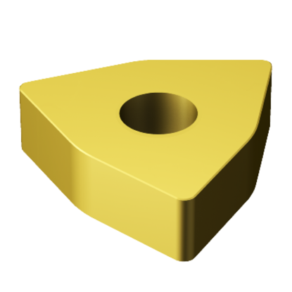 Picture of SANDVIK WNGA432S0625 6050 Turning Insert Trigon TiN Ceramic 0.031 Corner Radius
