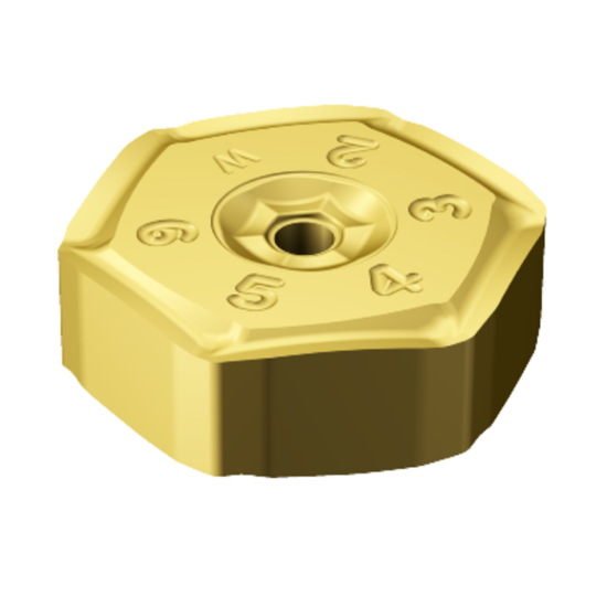 Picture of SANDVIK HNEF 09 05 08R-KW 3330 CoroMill S-60 double sided hexagonal Insert; 60° for cast iron with wiper hexagonal Inserts