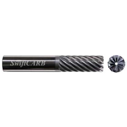 Picture of SWIFTCARB XM1000BEI009R3CM DIA 1 SH 1.00 LOC 1.6250 OAL 4.00 End Mill Standard Flute Variable Helix Carbide AlTiN Single End Corner Radius 0.0150 0.38MM