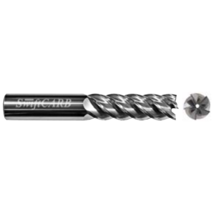 Picture of SWIFTCARB AF12505FK00BRMC0 DIA 1-1/4 SH 1.2500 LOC 2.00 OAL 4.50 End Mill Standard Flute Variable Helix Carbide Uncoated Single End Corner Radius 0.1250 3.18MM