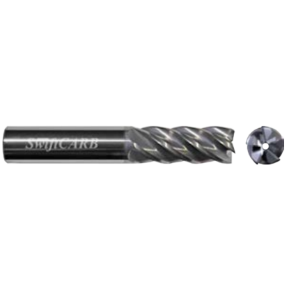 Picture of SWIFTCARB XM12505FK00BRLCM DIA 1-1/4 SH 1.2500 LOC 2.00 OAL 4.50 End Mill Standard Flute Variable Helix Carbide AlTiN Single End Corner Radius 0.1200 3.05MM