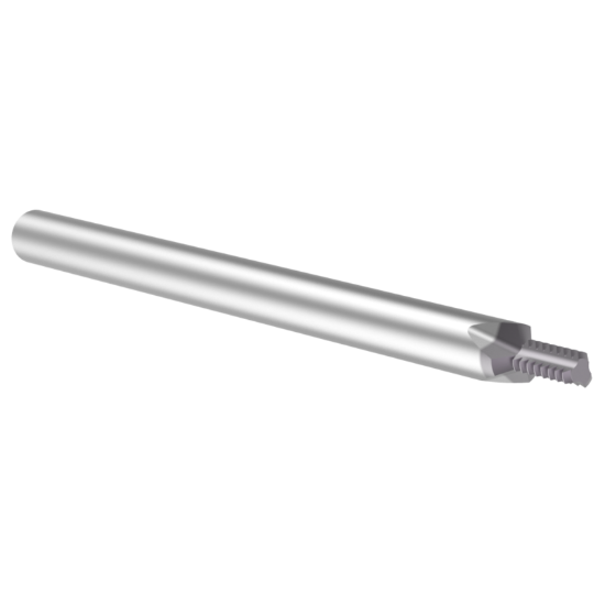 Picture of Thread MILL USA TM09948 Carbide #3 x 48.00TPI UN 0.075 Cut Dia Cylindrical 0.1250 2.000 OAL TIALN