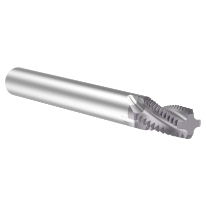 Picture of Thread MILL USA TM18NPT Carbide 1/4" x 18.00TPI NPT 0.305 Cut Dia Cylindrical 0.3125 3.000 OAL TIALN