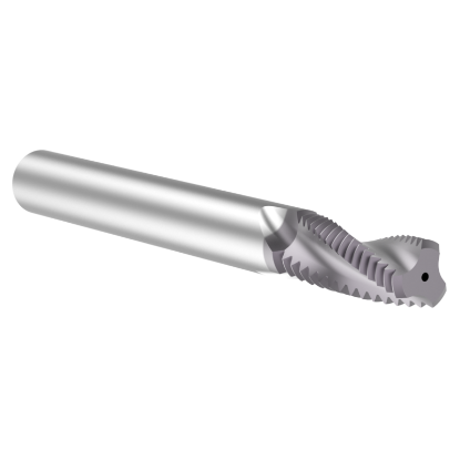 Picture of Thread MILL USA TM31224CH Carbide 5/16" x 24.00TPI UN 0.235 Cut Dia Cylindrical 0.2500 2.500 OAL TIALN