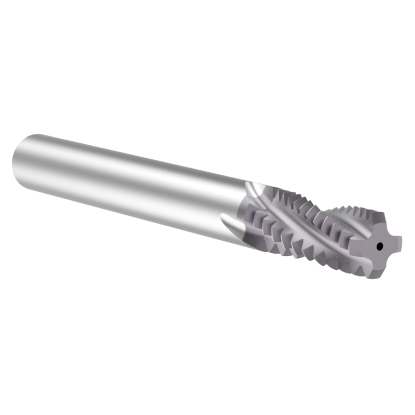 Picture of Thread MILL USA TM43714CH Carbide 7/16" x 14.00TPI UN 0.305 Cut Dia Cylindrical 0.3125 3.000 OAL TIALN