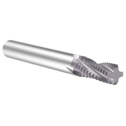 Picture of Thread MILL USA TM50013 Carbide 1/2" x 13.00TPI UN 0.350 Cut Dia Cylindrical 0.3750 3.500 OAL TIALN