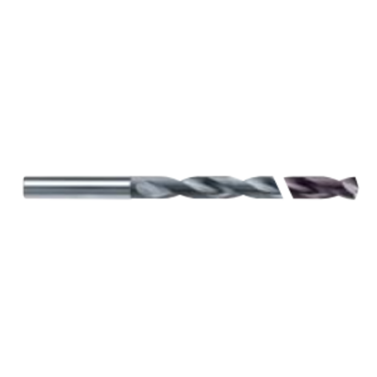 Picture of HAM TFR30-2461-0870 TA-C 8.70mm 25XD Solid Carbide Deep Hole Drill , 2 Flutes, TA-C Coated, Coolant Thru
