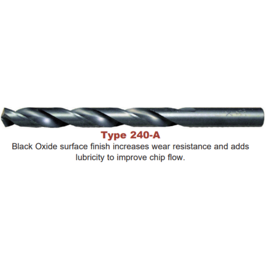 Picture of VIKING 16760 7/16 HSS Drill Jobbers Length Black Oxide
