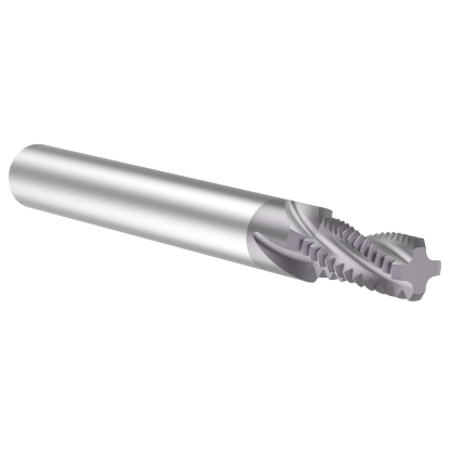 Picture of Thread MILL USA HDTM37516 Carbide 3/8" x 16.00TPI UN 0.300 Cut Dia Cylindrical 0.3750 3.500 OAL TIALN