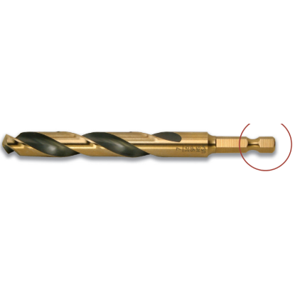 Picture of VIKING 34757 7/16 Powder Metal Drill Mechanic Length Gold Coated