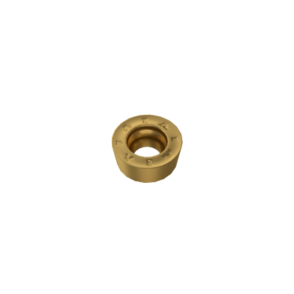 Picture of YG-1 RCMT 0803M0 YG801 Turning Insert Round TiAlN Carbide 0.157 Corner Radius