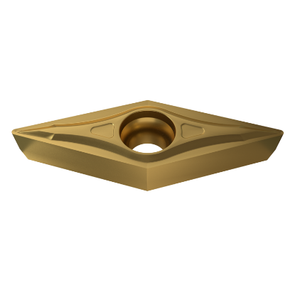 Picture of YG-1 VBMT 331UF YG801 Turning Insert 35.0° TiAlN Carbide 0.015 Corner Radius