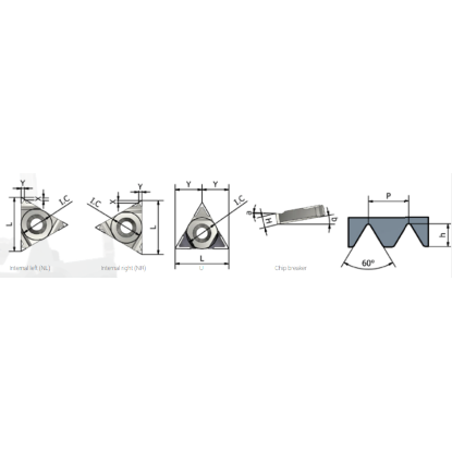 Picture of XACTFORM 11NR 20 UN K27C Insert Iso Thread Full Profile TiAlN 20.00TPI UN