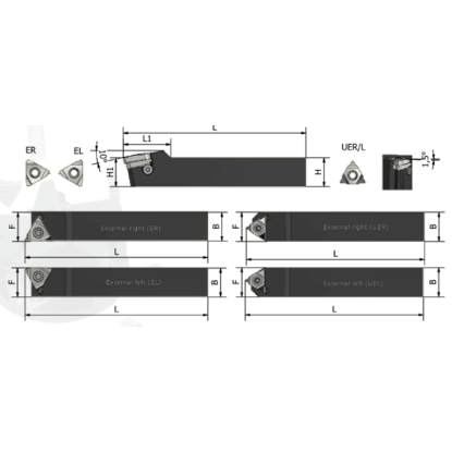 Picture of XACTFORM PO 08-08-11EL Stick Tool Iso Thread Square 0.315 Shank