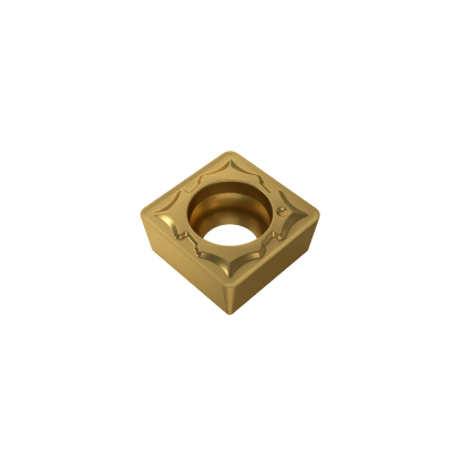 Picture of YG-1 SCMT 32.52 UG YG801 Turning Insert Square TiAlN Carbide 0.031 Corner Radius