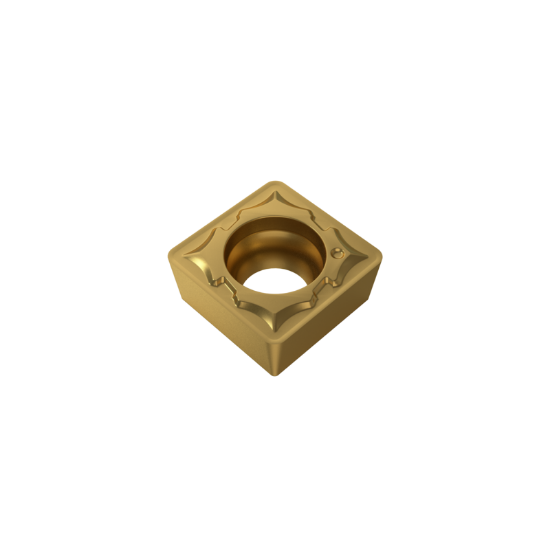 Picture of YG-1 SCMT 32.52 UG YG801 Turning Insert Square TiAlN Carbide 0.031 Corner Radius