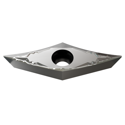 Picture of YG-1 VCGT 3305AL YG10 Turning Insert 35.0° Carbide 0.004 Corner Radius