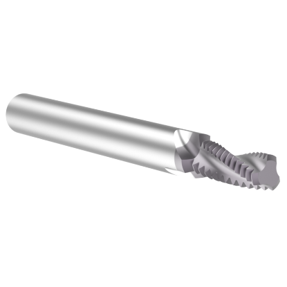 Picture of Thread MILL USA HDTM31218 Carbide 5/16" x 18.00TPI UN 0.245 Cut Dia Cylindrical 0.3125 3.000 OAL TIALN