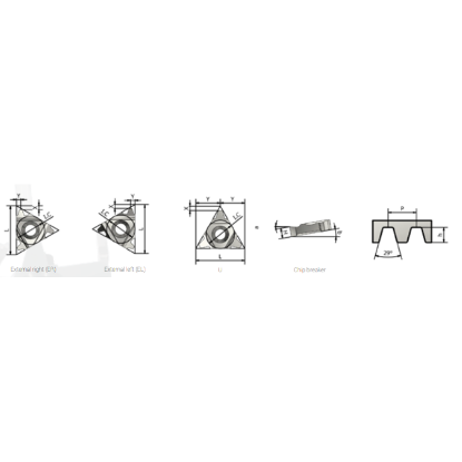 Picture of XACTFORM 11EL 16'' ACME K27C Insert Iso Thread Full Profile TiAlN 16.00TPI ACME