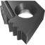 Picture of VARDEX 14DIR8APIRD3T+ VTXP Groove Threading,Threading Insert Full Profile 8.00TPI Round