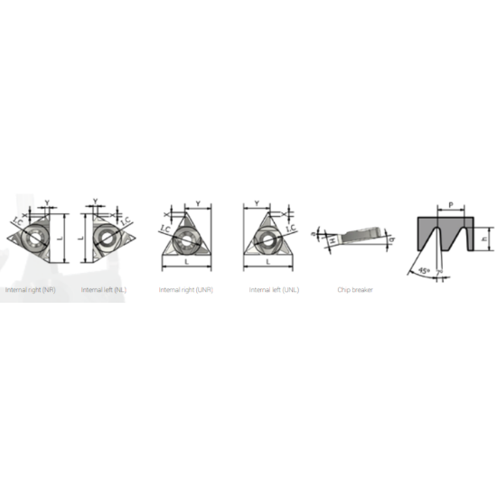 Picture of XACTFORM 16NR 20'' AMBUT K27C Insert Iso Thread Full Profile TiAlN 20.00TPI Buttress