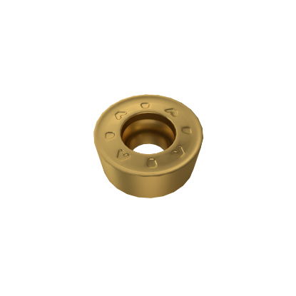 Picture of YG-1 RCMT 1204M0 YG801 Turning Insert Round TiAlN Carbide 0.236 Corner Radius