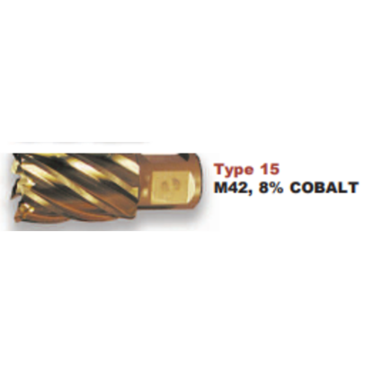 Picture of VIKING 14791 1-1/8 Annular Drill 1 Length Of Cut Gold Coated