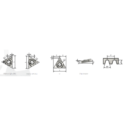 Picture of XACTFORM 16NR 2 TRAPEZOID K27C Insert Iso Thread Full Profile TiAlN 2.00MM Trapazoid