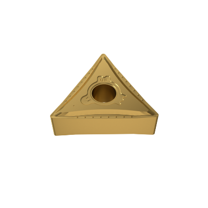 Picture of YG-1 TNMG 331UF YG801 Turning Insert Triangle TiAlN Carbide 0.015 Corner Radius