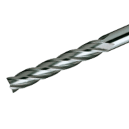 Picture of TUNGALOY TEC030A4-30C03-E75 AH725 DIA 3MM SH 0.1181 LOC 1.1811 OAL 2.9528 End Mill Standard Flute Standard Helix Carbide TiAlN Single End Square Sharp TUNG MEISTER