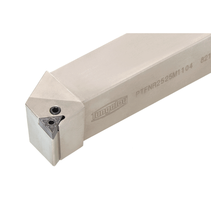 Picture of TUNGALOY PTFNR2525M1104 Stick Tool Triangle Insert EcoTurn Toolholders , Neg,F style, 91deg Approach , Steel Square 0.984 Shank