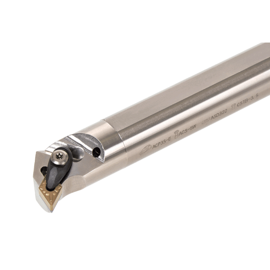 Picture of TUNGALOY A32S-ADUNL1104-D400 Boring Bar 55.0° Insert EcoTurn Boring Bars , Neg,U style, 93deg Approach , Steel Round 1.259 Shank