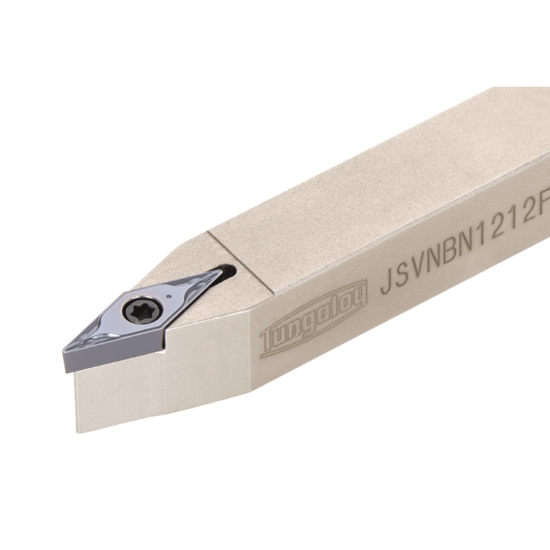 Picture of TUNGALOY JSVNBN1212F11 Swiss Stick Tool 35.0° Insert Posi,V style, 72.5deg Approach , Steel Square 0.472 Shank